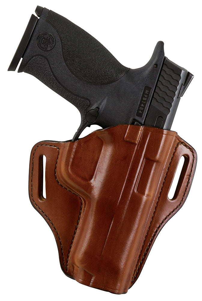 Bianchi 57 Remedy Leather OWB Belt Slide Holster Size 01 Tan Compatible with S&W J-Frame/S&W 640 2" Right Hand