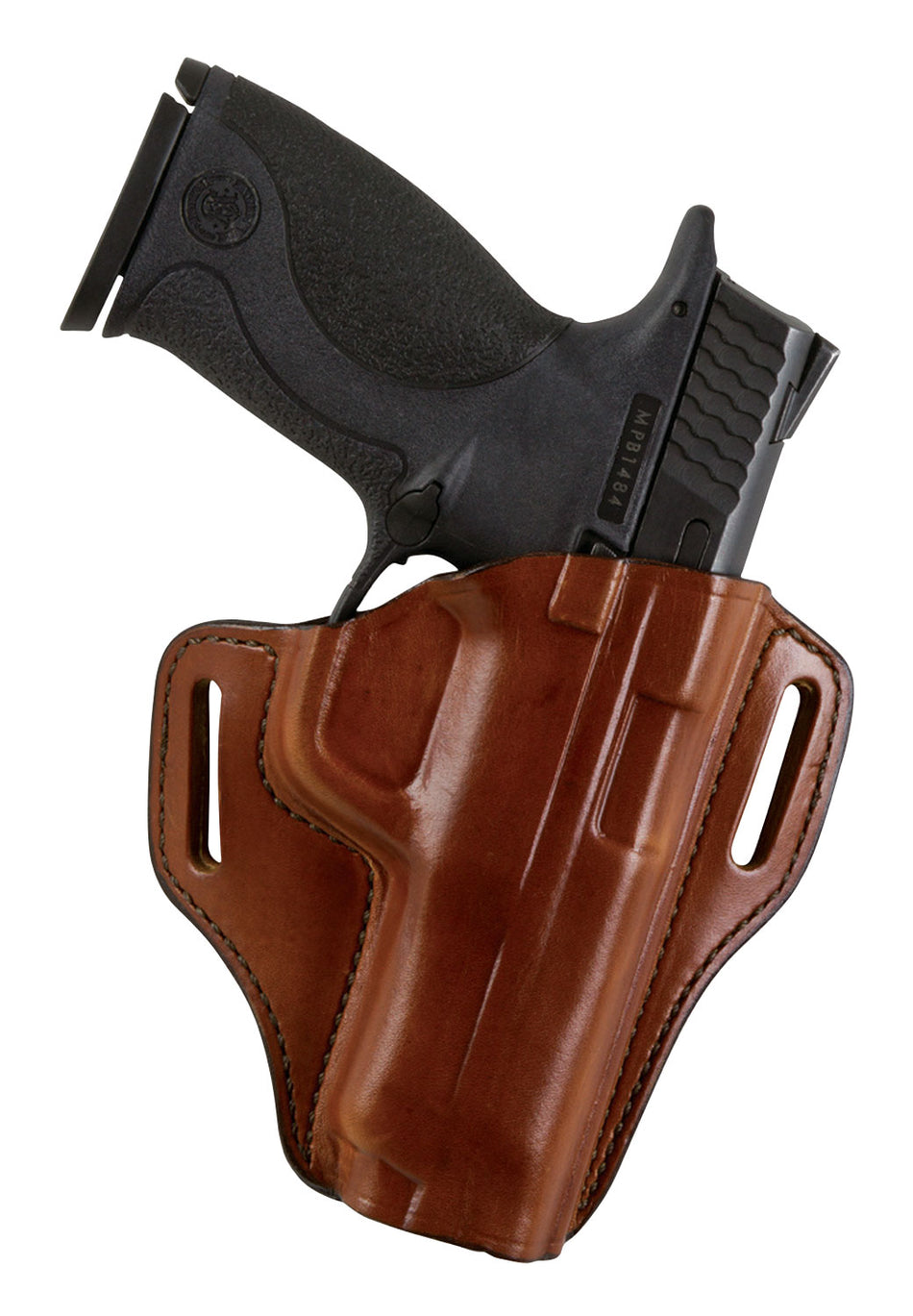 Bianchi 57 Remedy Leather OWB Belt Slide Holster Size 10 Tan Compatible with Colt 1911/Springfield 1911 Right Hand