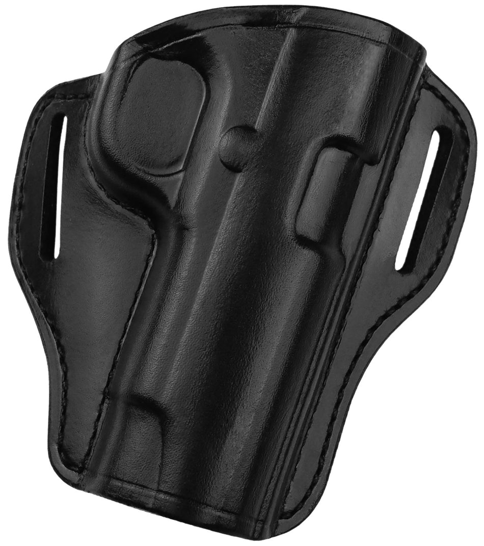 Bianchi 57 Remedy Leather OWB Belt Slide Holster Size 10 Black Compatible with Colt 1911/Springfield 1911 Right Hand