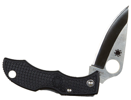 Spyderco Ladybug 3 Mini Folding Knife 1.94" Clip Point Plain Edge VG-10 Stainless Blade Black FRN Handle