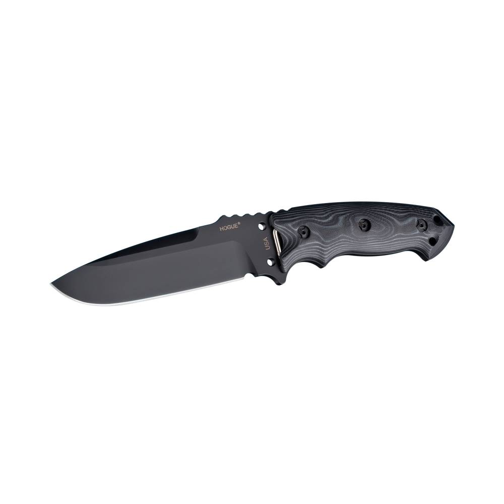 Hogue EX-F01 5.5" Fixed A-2 Blade Knife with Black Kote Coating