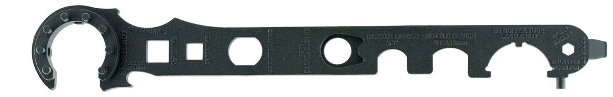 NcStar TARW2 AR-15/M4/M16 Armorer's Barrel Wrench Generation 2 Black Steel