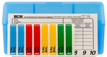 MTM Case-Gard RM5024 Multi-Caliber 50rd Clear Blue Polypropylene Ammo Box