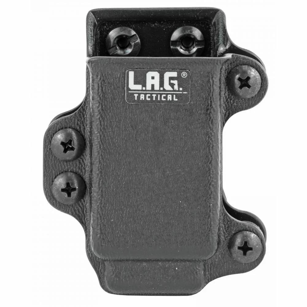 L.A.G. Tactical Lightweight Single Pistol Mag Carrier for Double Stack 9/40 Full Size Magazines