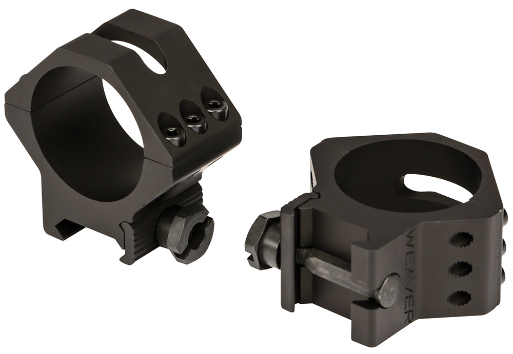 Weaver 99682 Matte Black 34mm Low Six-Hole Picatinny Scope Rings