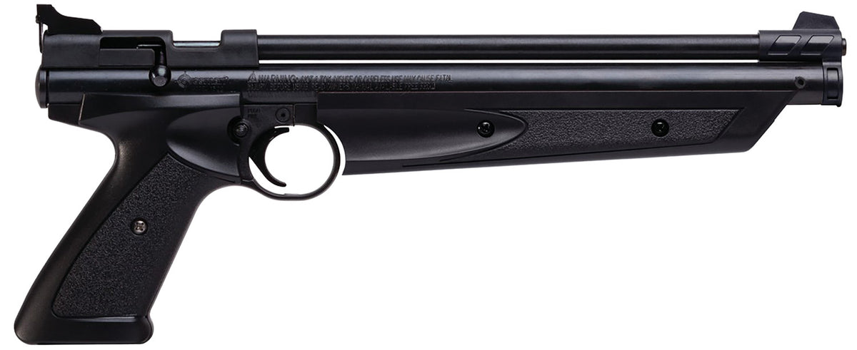 Crosman American Classic P1377 .177 Single-Shot Pneumatic Pistol Black Polymer Grip