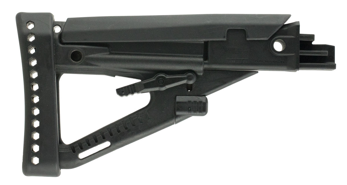 Archangel AA123 OPFOR 4-Position Adjustable AK-Series Buttstock Black Synthetic with Cheek Riser