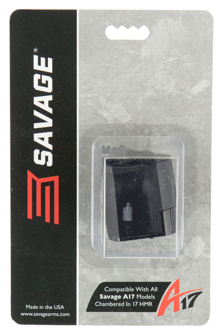 Savage Arms 90022 Rotary 10-Rd Black Polymer Magazine 17 HMR Savage A17/B17