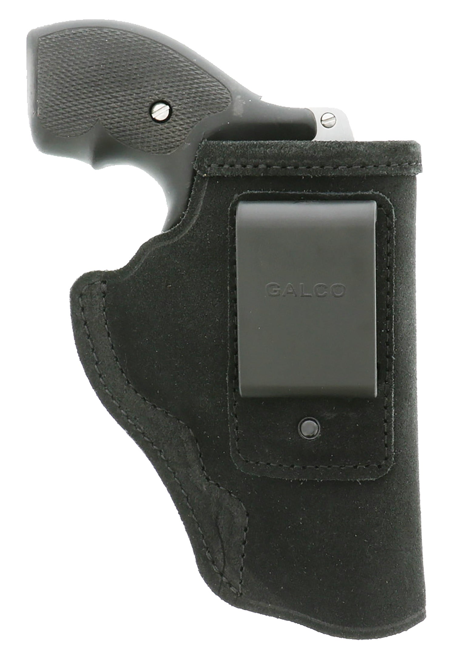 Galco STO158B Stow-N-Go Inside Waistband Black Leather Holster for S&W J Frame, Right Hand