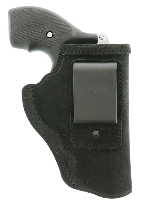 Galco STO158B Stow-N-Go Inside Waistband Black Leather Holster for S&W J Frame, Right Hand