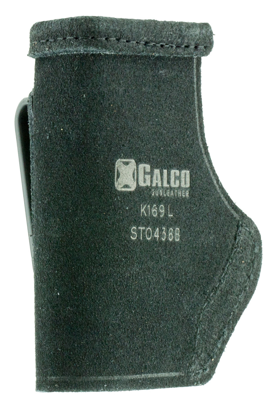 Galco STO436B Stow-N-Go Inside Waistband Black Leather Holster for Ruger LCP/DB380, Right Hand