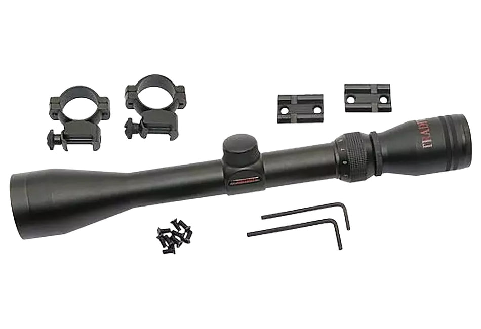 Traditions Muzzleloader Scope Pack A1171 3-9x40mm Matte Black Duplex Reticle Medium Rings 2-Piece Base Included