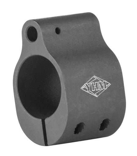 YHM 9384 .750" Low Profile Gas Block Black Phosphate Steel Clamp Screw Installation 0.95"