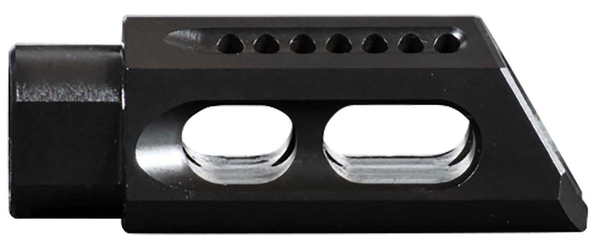 YHM Slant Muzzle Brake 26MBA Black Steel 1/2"-28 TPI 2.50" OAL 5.56x45mm NATO AR-Platform