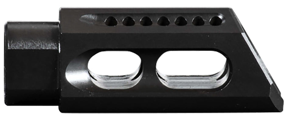 YHM Slant Muzzle Brake 26MBA Black Steel 1/2"-28 TPI 2.50" OAL 5.56x45mm NATO AR-Platform