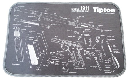 Tipton 558680 Padded Neoprene Firearm Maintenance Mat 11"x17" Parts Diagram