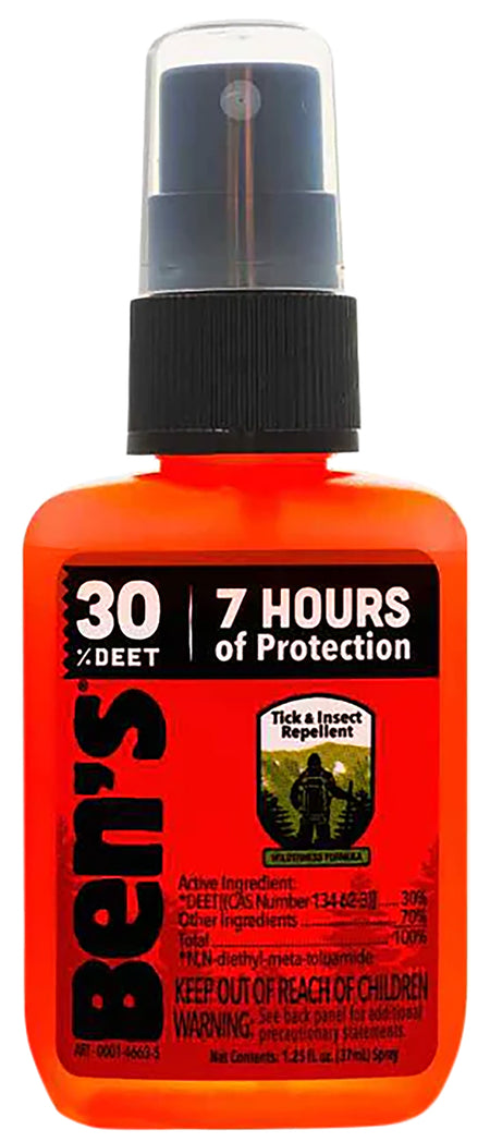 Ben's 30 Formula Odorless Insect & Tick Repellent 1.25oz Spray Up to 8 Hours Coverage