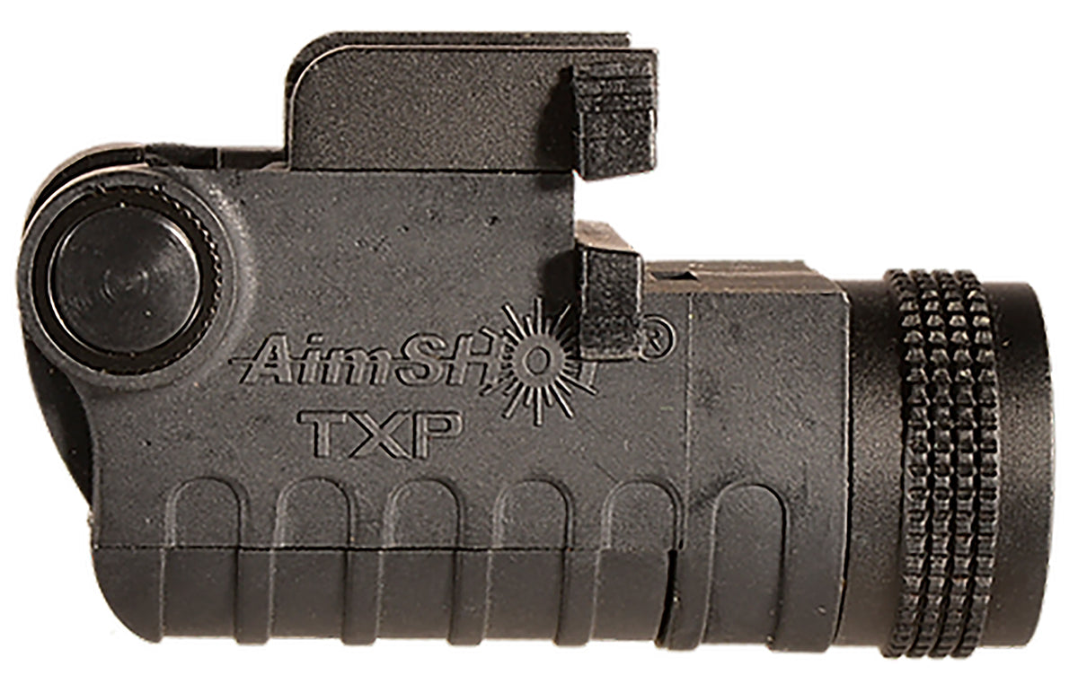 AimShot TXP Matte Black 130 Lumens White LED Rechargeable Pistol Light Universal Rail System