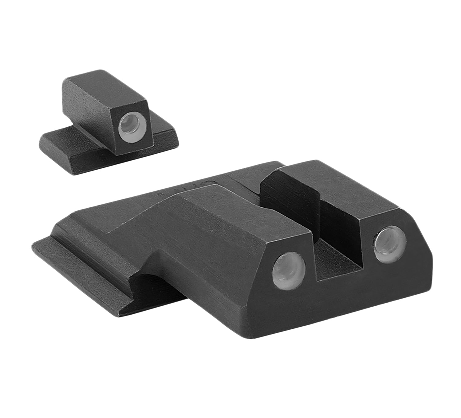 Meprolight Tru-Dot Tritium Green/Black Sight Set Compatible with S&W M&P Shield/Shield Plus/2.0