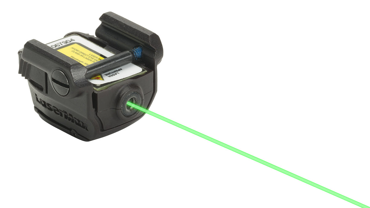 LaserMax LMSMICRO2G Micro II Green Laser Ambidextrous Rail Mount Black