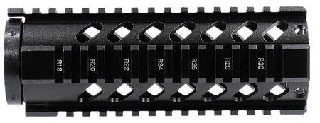 Aim Sports AR-15 7" Carbine Free-Floating Quad Rail Handguard Black Anodized Aluminum