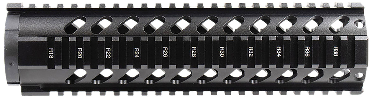 Aim Sports AR-15 10" Mid-Length Quad Rail Free Float Handguard Black Anodized Finish