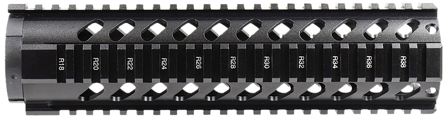Aim Sports AR-15 10" Mid-Length Quad Rail Free Float Handguard Black Anodized Finish