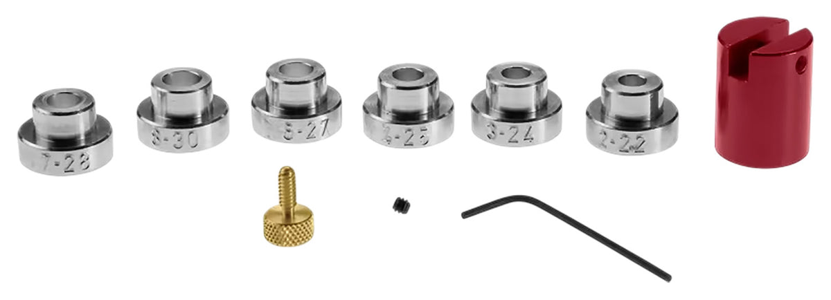 Hornady LNL Comparator Set with 14 Bullet Diameter Inserts