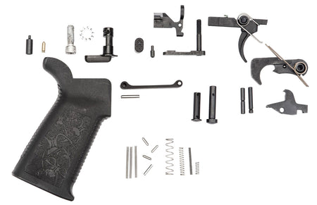 Spikes SLPK101 Standard AR-15 Lower Parts Kit Multi-Caliber Black Oxide and Stainless Steel