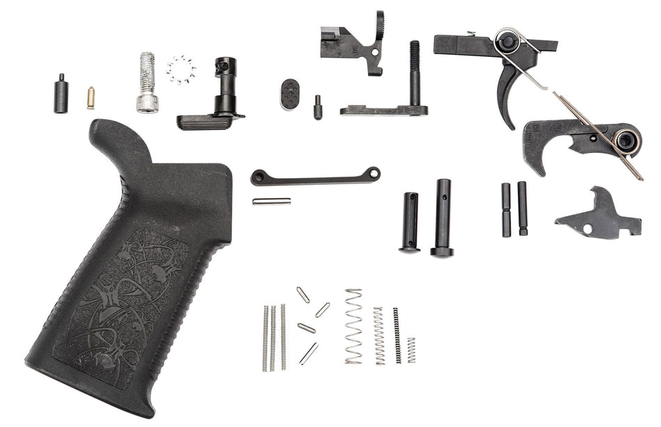 Spikes SLPK101 Standard AR-15 Lower Parts Kit Multi-Caliber Black Oxide and Stainless Steel