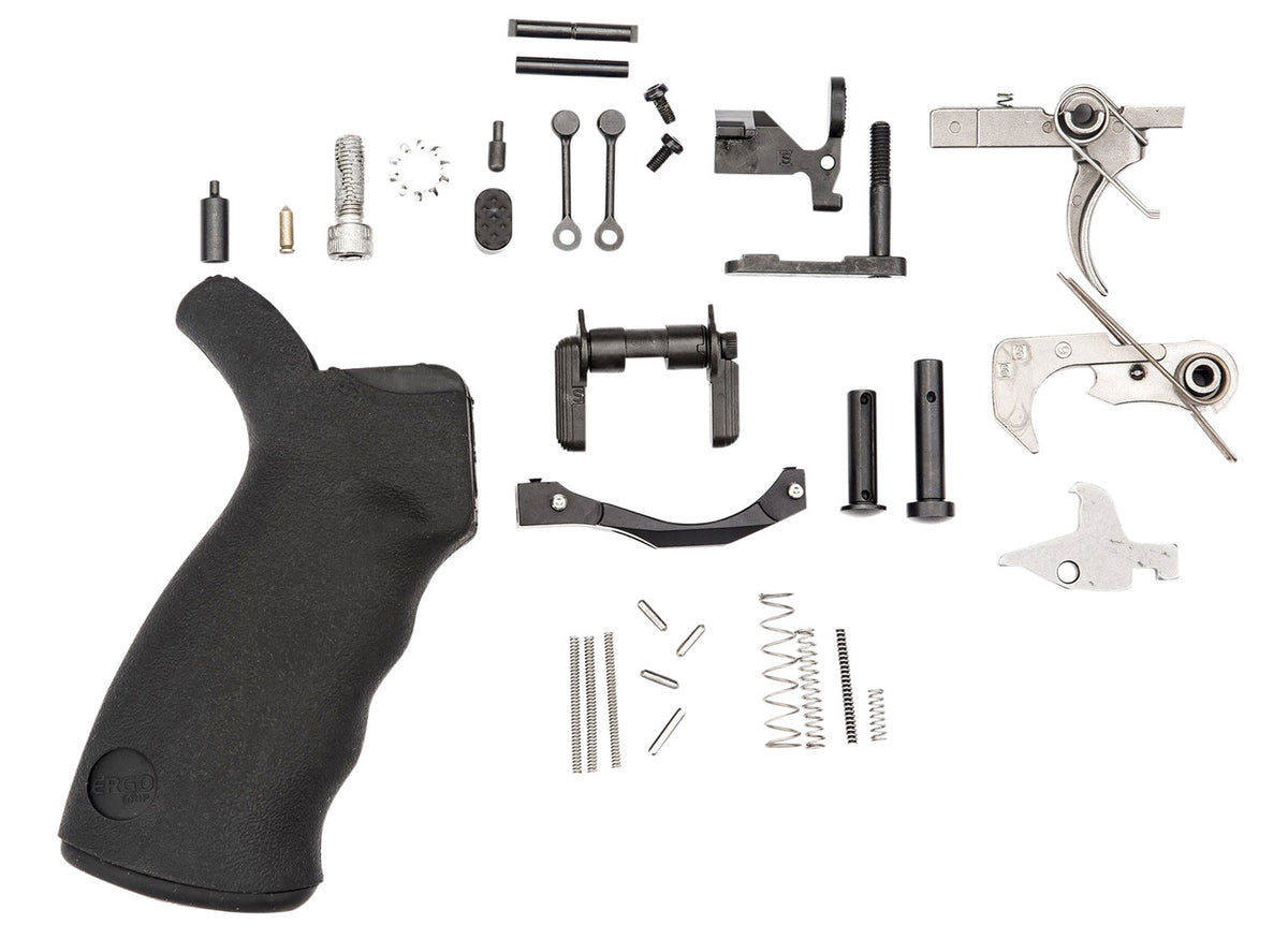 Spikes SLPK301 Enhanced AR-Platform Lower Parts Kit Black with ST Battle Trigger and Billet Trigger Guard