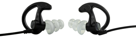 SureFire Sonic Defenders Max EP5BKMPR Full Block 26 dB Flanged Polymer Earplugs Black Adult Medium Pair