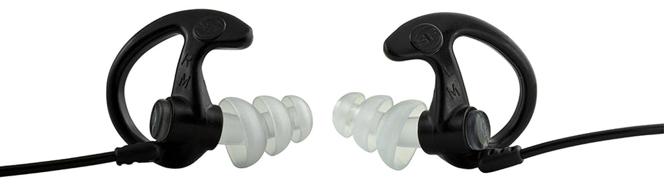 SureFire Sonic Defenders Max EP5BKMPR Full Block 26 dB Flanged Polymer Earplugs Black Adult Medium Pair