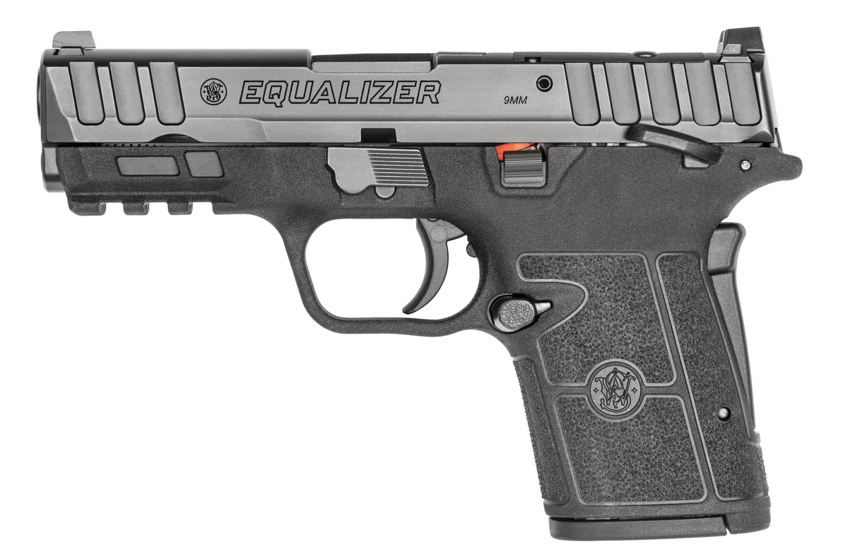 Smith & Wesson 13591 Equalizer 9mm Luger 15+1 3.68" Black Armornite Stainless Steel Barrel & Optic Ready/Serrated Steel Slide, Black Polymer Frame w/Picatinny Rail, Black Textured Polymer Grips