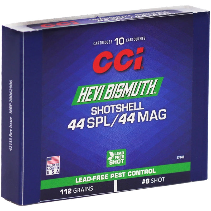 CCI #8 .44 S&W Special 112 grain Shotshell ammunition