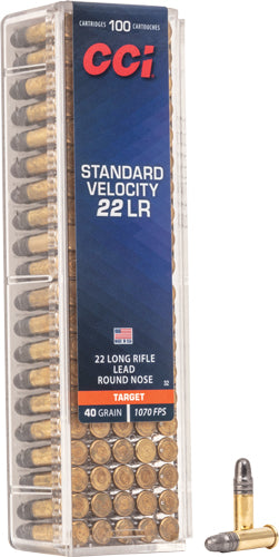 CCI 32 Standard Velocity Lead Round Nose 40 Grain .22 Long Rifle 1070 fps