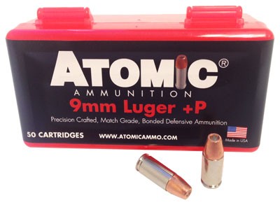 Atomic Precision Craft +P 9mm Luger / Parabellum 124 grain Bonded Match Hollow Point ammunition