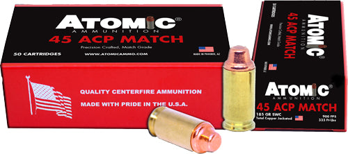 Atomic Match Precision Craft  185 Grain .45 ACP/Auto 900 fps