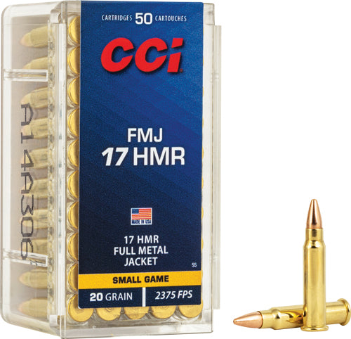 CCI Hunting Gamepoint HMR FMJ Full Metal Jacket 20 Grain .17 HMR 2375 fps