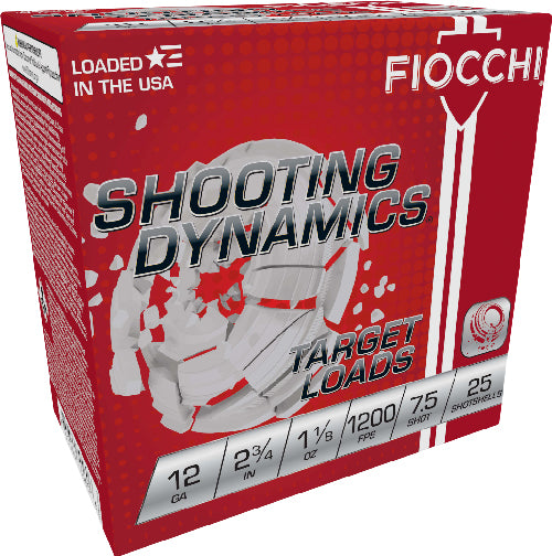 Fiocchi 12SD18H7   12 Gauge 2-3/4 1-1/8oz #7.5 1200 FPS.