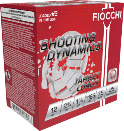 Fiocchi 12SD18L7   12 Gauge 2-3/4 1-1/8oz #7.5 1250 FPS.