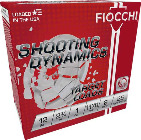 Fiocchi 12SD1L8   12 Gauge 2-3/4  #8 1170 FPS.