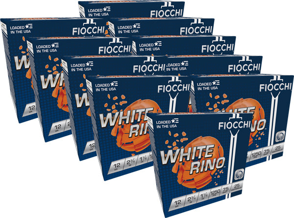 Fiocchi 12WRN075   12 Gauge 2-3/4 1-1/8oz #7.5 1250 FPS.