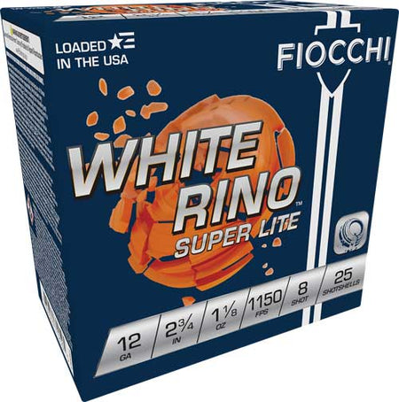 Fiocchi 12WRSL8   12 Gauge 2-3/4 1-1/8oz #8 1150 FPS.