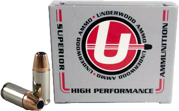 Underwood Ammo Sporting +P 9mm Luger / Parabellum 124 grain Jacketed Hollow Point ammunition