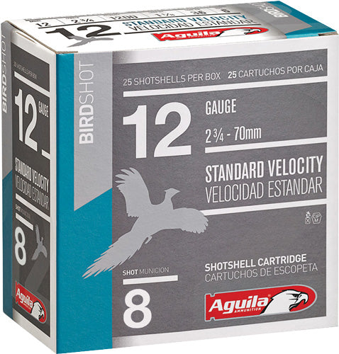 Aguila Field Standard Velocity Shotgun Ammo 12 Gauge 2.75 in 1-1/8 oz #8