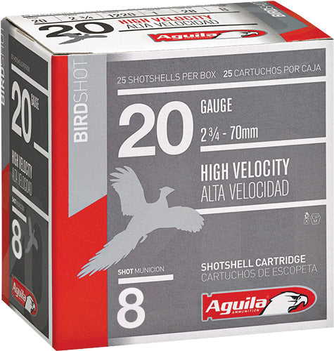 Aguila Hunting High Velocity Shotgun Ammo 20 Gauge 2.75 in 1 oz #8