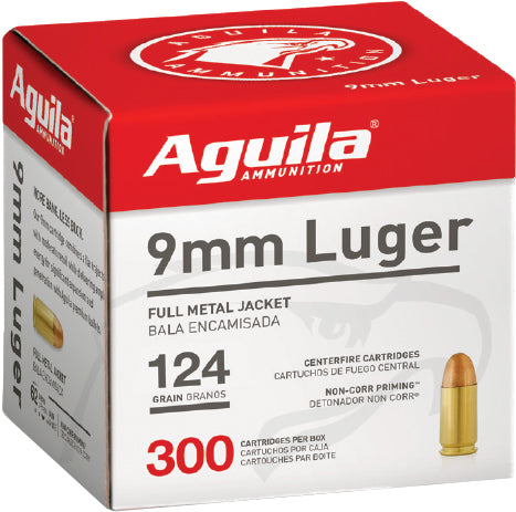 Aguila Target & Range Full Metal Jacket 124 Grain 9mm Luger/Parabellum 1115 fps