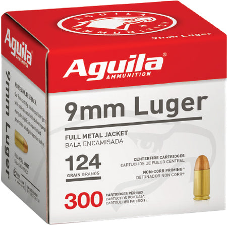 Aguila Target & Range Full Metal Jacket 124 Grain 9mm Luger/Parabellum 1115 fps