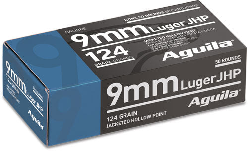 Aguila Personal Defense Jacketed Hollow Point 124 Grain 9mm Luger/Parabellum 1130 fps